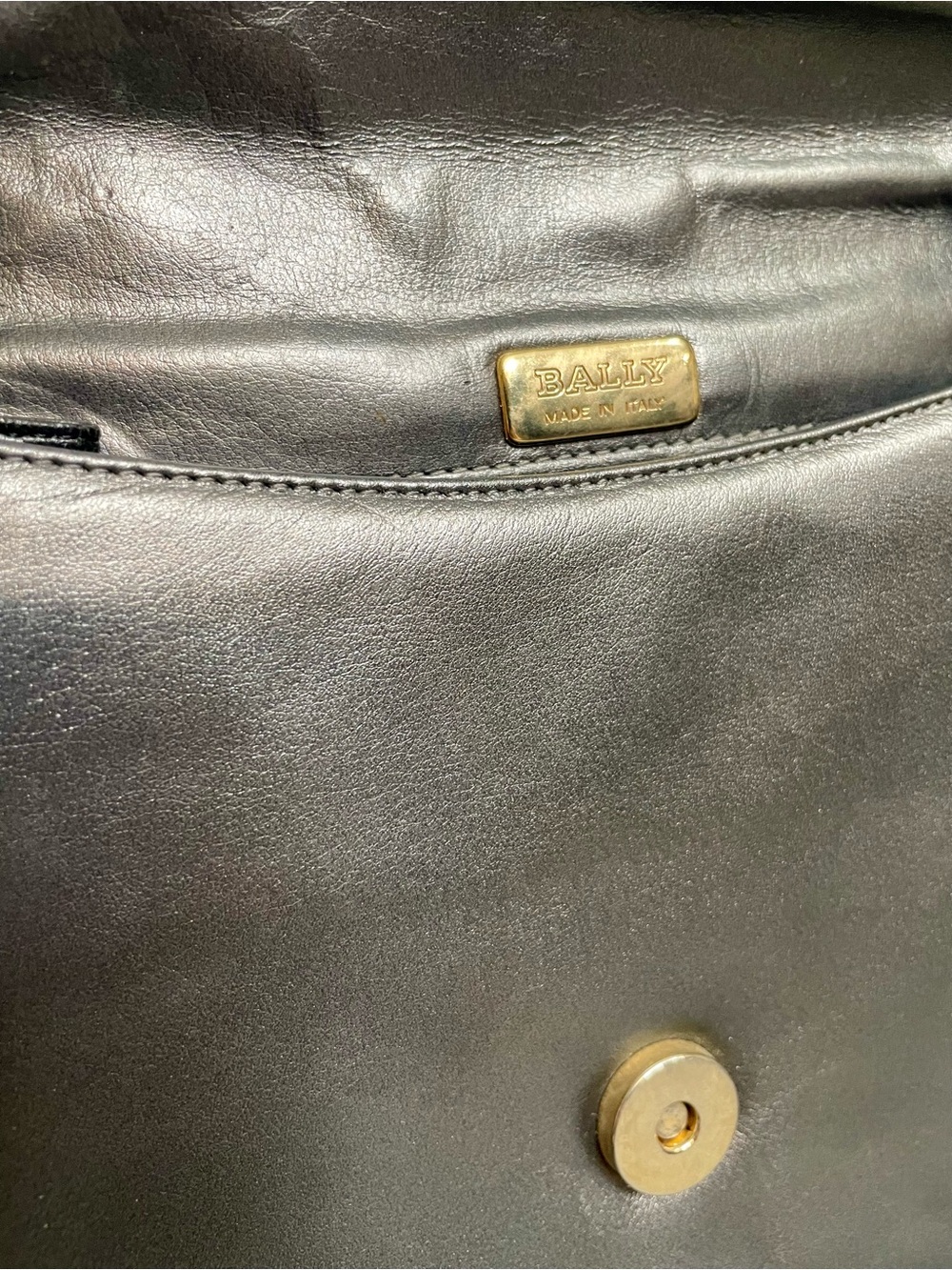 Bally Vintage Metallic Silver Leather & Snakeskin Shoulder Bag Made in Italy - Picture 6 of 8